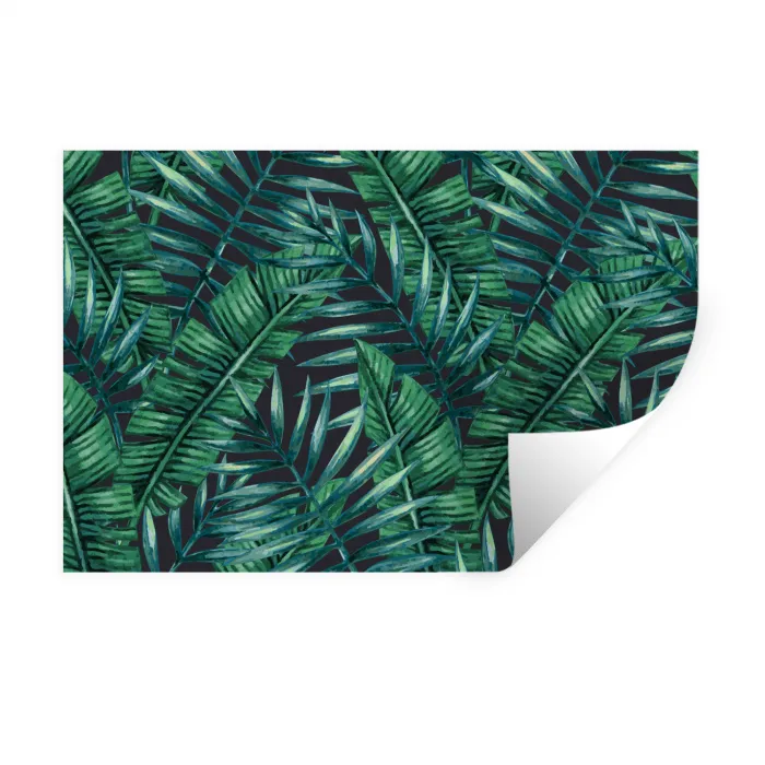 Jungle - Bladeren - Tropisch Muursticker klein -3d