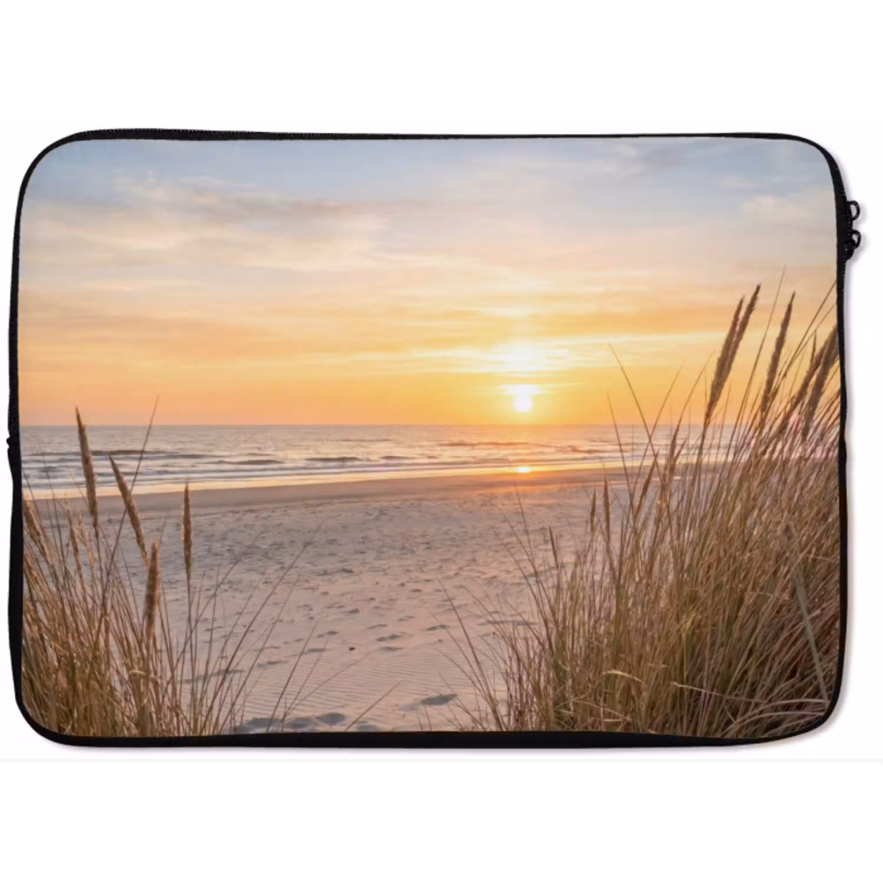 Zonsondergang - Duinen - Zee laptophoes neopreen klein -zkaufland3dotto