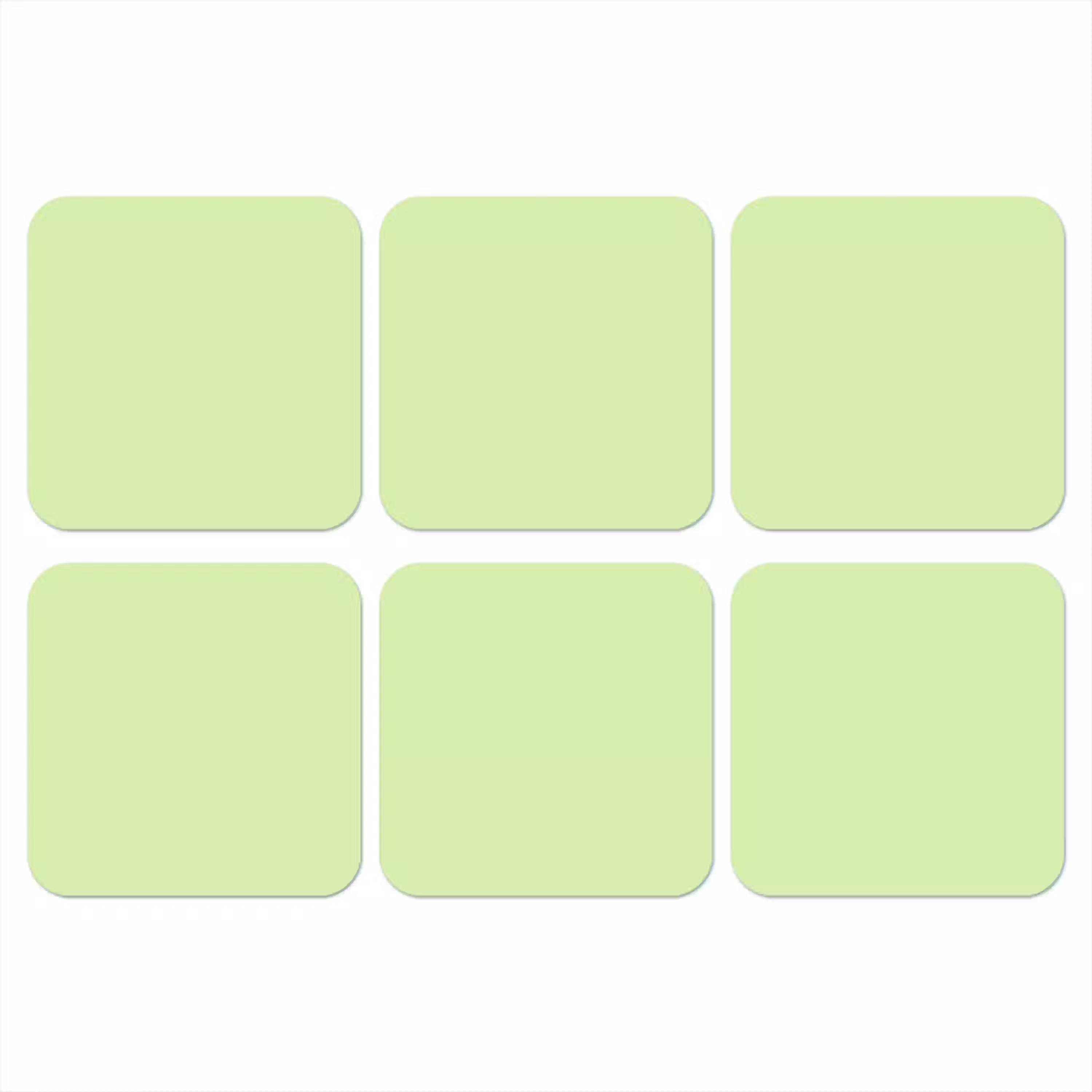 Light - Lime - Groen onderzetter kurk middel 366 -3d