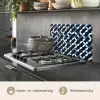 Abstract - Patroon - Blauw keuken achterwand spatscherm klein 900 -usp_NL
