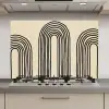 Boogvormen - Zwart - Strak keuken achterwand spatscherm klein -3d_website