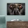 Olifant - Watercolor - Wilde dieren - Luxe canvas 2cm klein -sfeer4