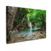 Jungle - Waterval - Planten - Water - Natuur Tuinposter op houten frame 2 cm dik klein -3d