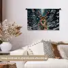 Kerst - Magie - Bos - Kleurrijk Wandkleed katoen klein -sfeer1