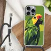 Papegaai - Groen - Snavel - Abstract Hoesje iPhone 16 Pro Max met koord klein -sfeer4