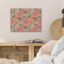 Pioenrozen - Patroon - Roze PET vilt klein 837 -sfeer3