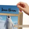 Pinguïn - Sneeuw - Landschap - Wit Light Box met kabel (Kinderlampje) klein -USP_websiteprintNL