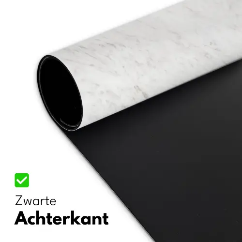 Wit - Marmer - Grijze aders Muismat XXL klein 681 -sfeer2