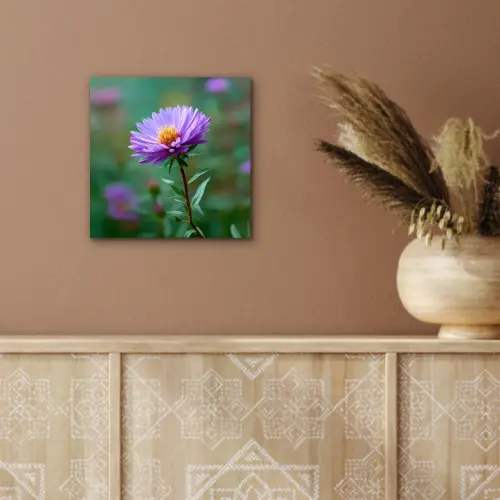 Aster - Paars - Bloem - Blaadjes aluminium wit klein -sfeer4