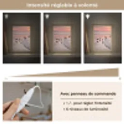 Meeuwen - Strand - Zee - Roze Light Box met kabel (Kinderlampje) klein -USP_dimbaarFR