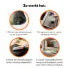 Paaseieren - Pasteltinten - Bloemen Inductie beschermer vinyl 3mm klein -zzzzzzz-td-werking