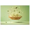 Pistache - Taart - Noten - Eten poster papier klein -3d