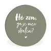 Spreuken - Zomer - Hé zon, ga je mee stralen? - Zon - Tekst Wandcirkel aluminium klein -3d
