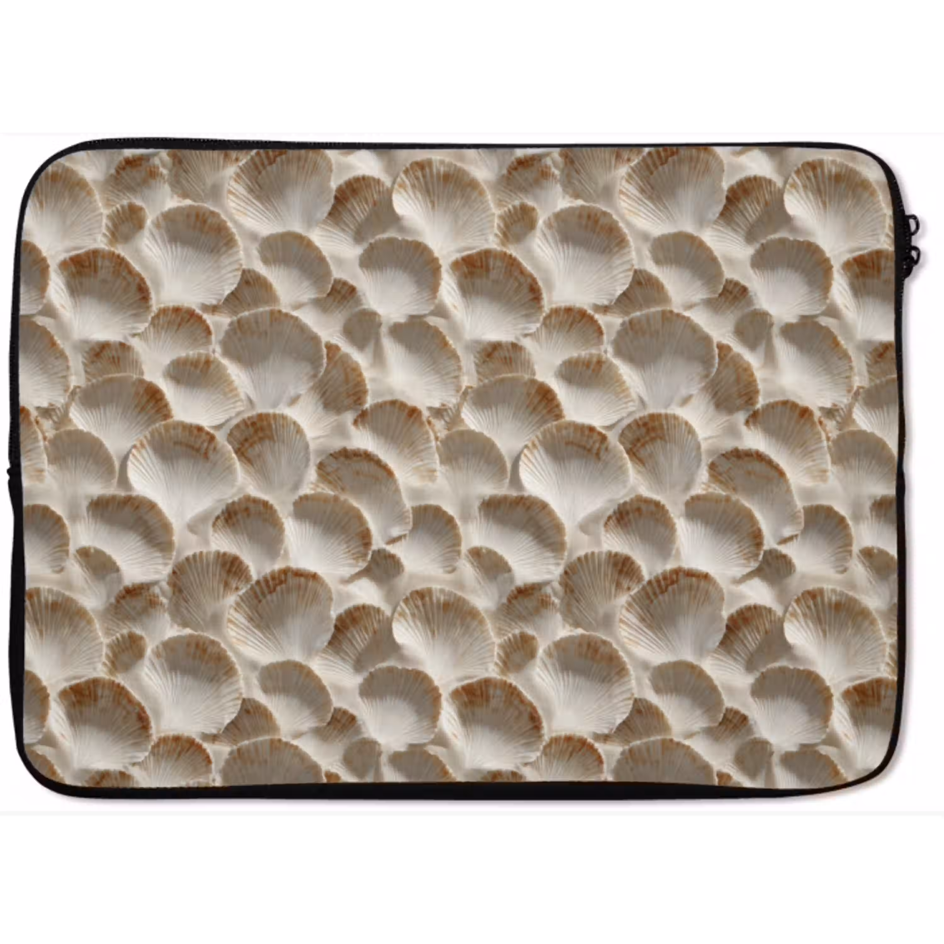 Schelpen - Waaiervorm - Wit laptophoes neopreen klein 279 -zkaufland3dotto