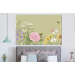 Botanisch - Bloemen - Kleurrijk forex 5mm xxl -slaapkamer