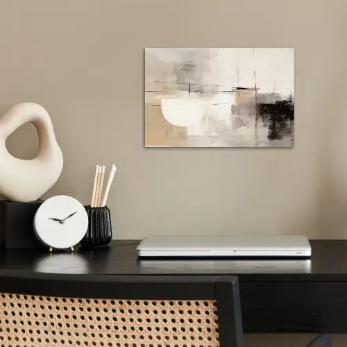 Abstract - Kunst - Grijs poster papier klein -sfeer1