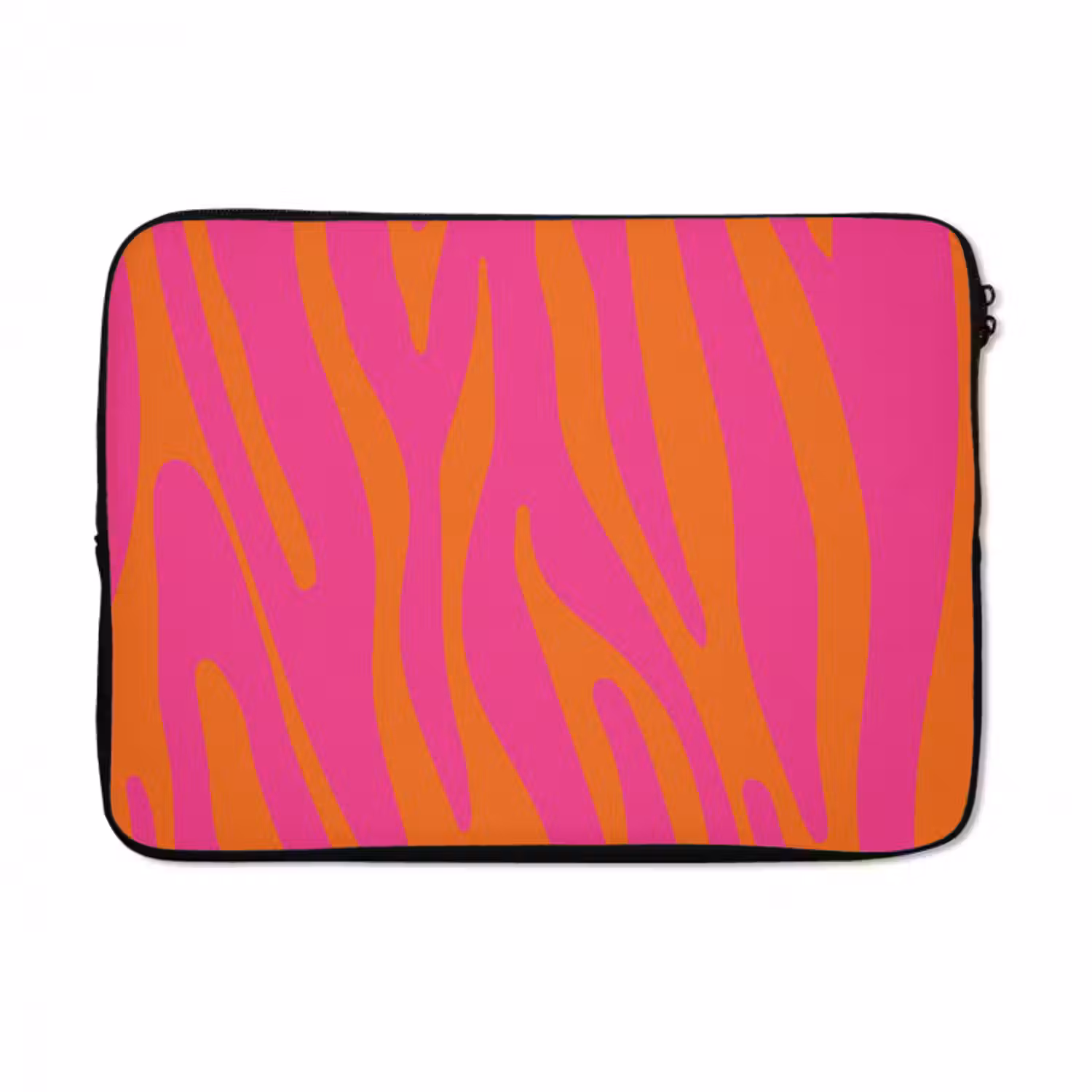 Laptophoes Zebraprint - Roze - Oranje - Dierenprint