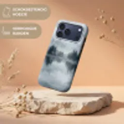 Bos - Meer - Mist - Natuur - Grijs Toughcase MagSafe Apple iPhone 17 Pro Max klein -USP_RandenV_NL
