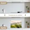 Landschap - Heuvels - Groen keuken achterwand spatscherm klein -voor_na_FR