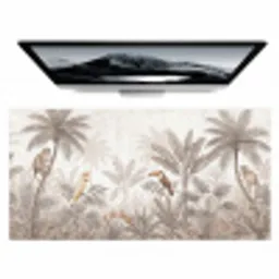 Jungle - Dieren - Palmbomen Muismat XXL klein -zzz3d