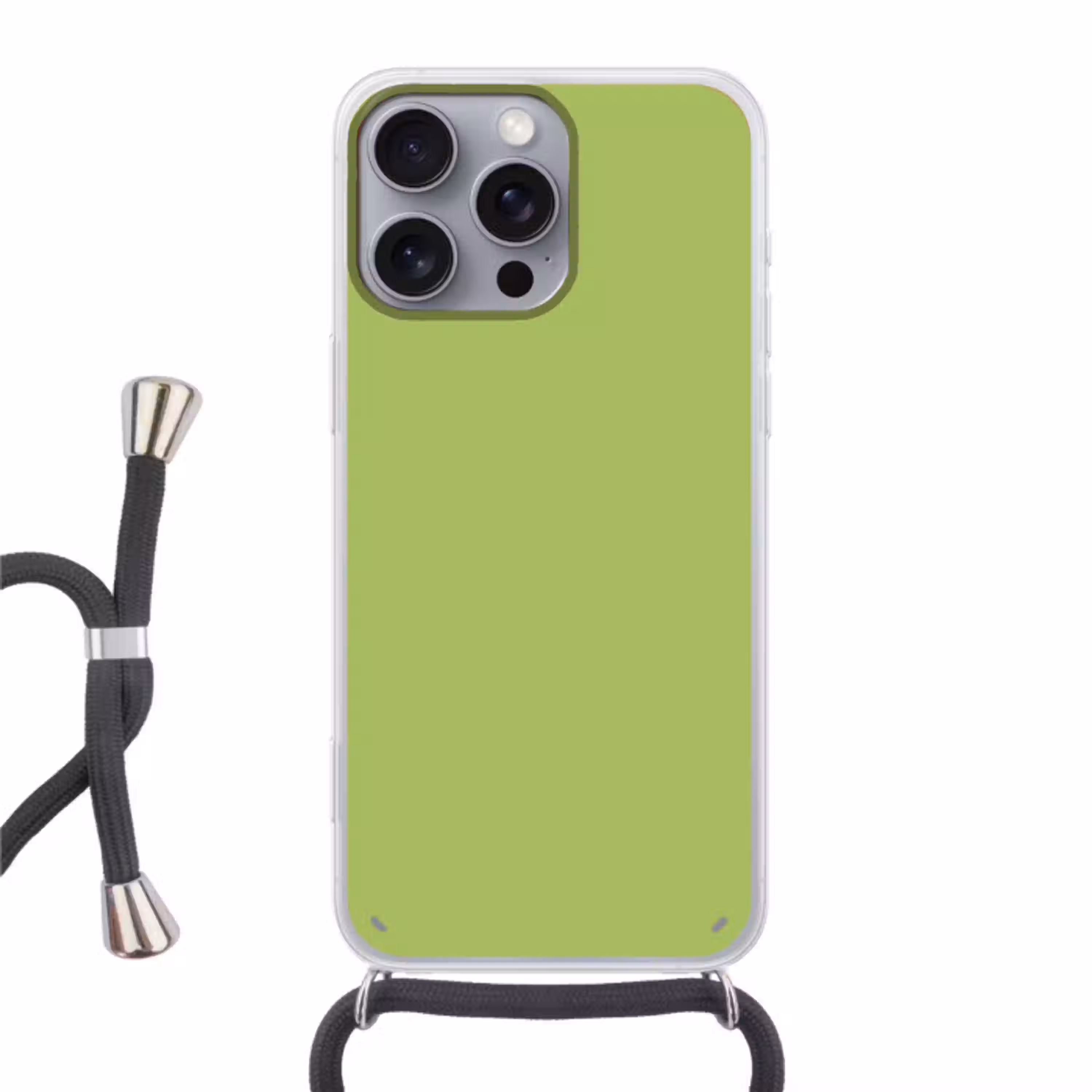 Lime - Glow - Groen Hoesje iPhone 16 Pro Max met koord klein 804 -3d