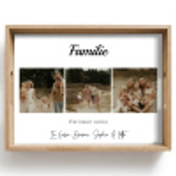 Familie - Fotocollage - 3 Fotos Dienblad Rechthoek middel -z3d_shopping