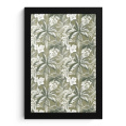 Botanisch - Bloemen - Groen fotolijst zwart zonder passe partout klein 224 -3d