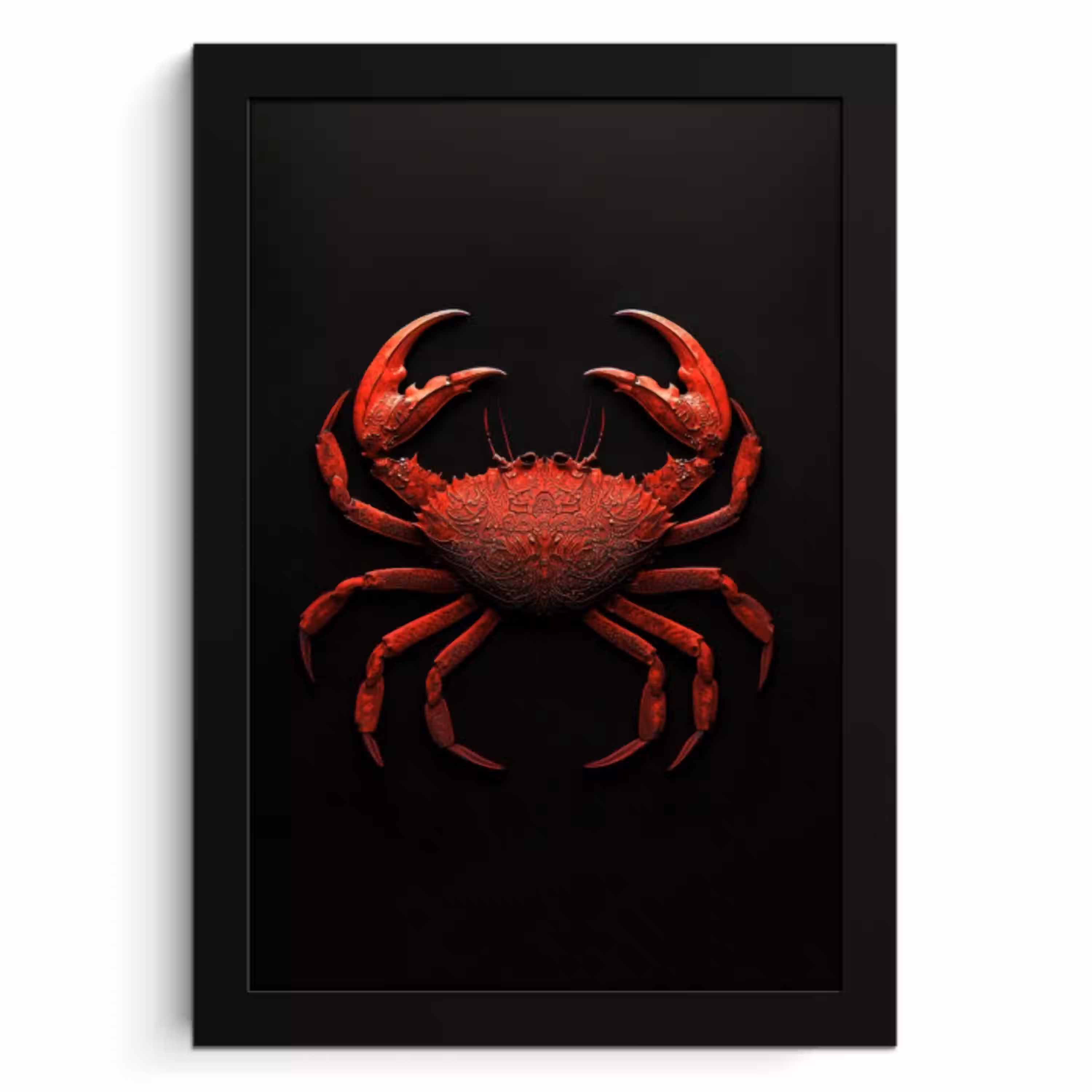 Krab - Rood - Vissen - Schaaldieren KitchenYeah - Keuken - Fotolijst klein -3d