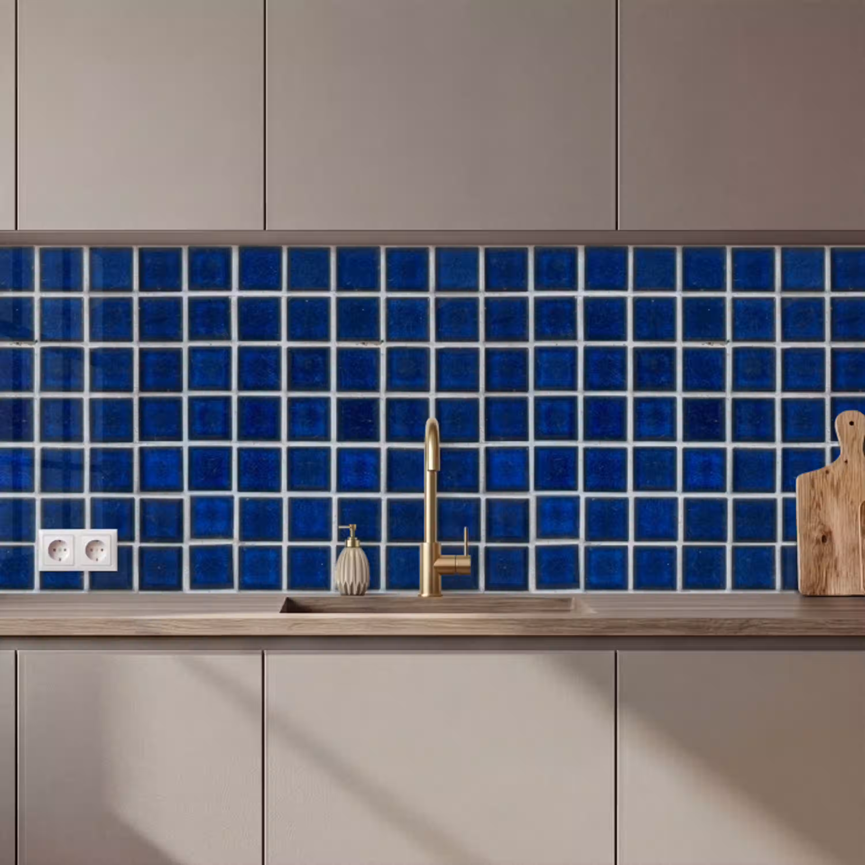 Mozaïek - Tegels- Glanzend - Blauw keuken achterwand 2 middel 871 zz_3dshopping