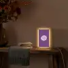 Passievrucht - Zaadjes - Paars - Minimalistisch Light Box met kabel (Tafellamp) klein -sfeer4