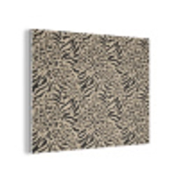 Giraf - Zebra - Motief - Bruin PET vilt klein 837 -3d