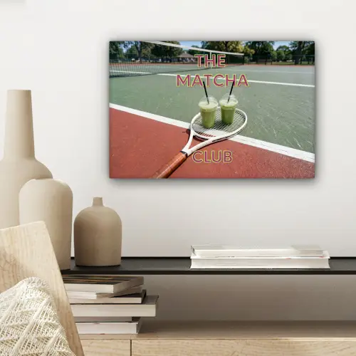 Matcha Club - Tennis - Matcha canvas 2cm klein -sfeer6