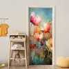 Bloemen - Watercolor - Kunst - Botanisch - Natuur deurposter klein -sfeer4