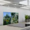Kat - Vrouw - Bloemen - Huis keuken achterwand spatscherm klein -3d_schuin