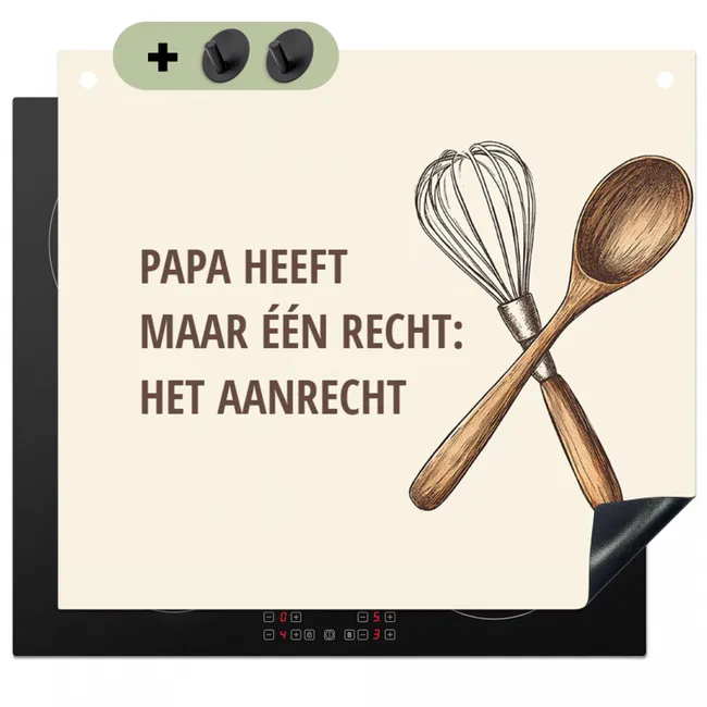 2 in 1 Inductie beschermer - Papa heeft maar één recht