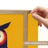 Uil - Grafisch - Kleurrijk - Ogen Light Box met batterij (Wandlamp) middel -USP_websiteprintNL