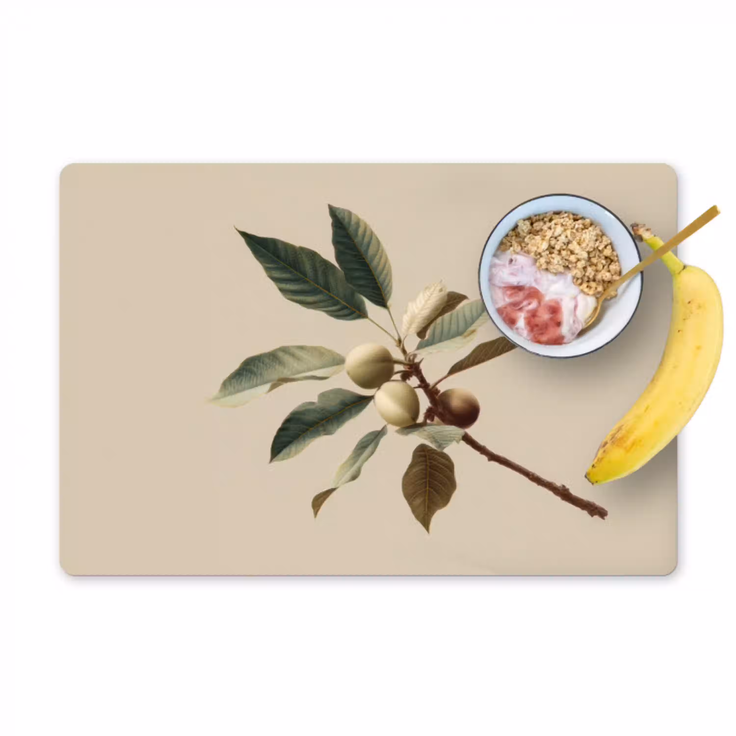Tak - Groene Bladeren - Vruchten Placemat vinyl groot -zzzproduct_Kitchenyeah-website