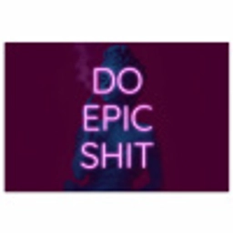 Buste - Neon - LED - Letters poster papier klein -3d