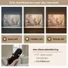 Konijntje - Bruin - Bloemen - Vlinders Light Box met batterij (Wandlamp kind) middel -USP_lichtkleurNL