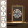 Pizza - Eten - Delftsblauw Light Box met kabel (Tafellamp) klein -USP_FR