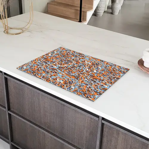 Blauw - Waterverf - Chaos Inductie beschermer vinyl 3mm klein 276 -sfeer8