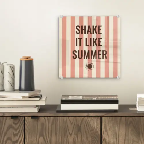 Zomer - Quote - Strepen plexiglas 5mm klein -sfeer1
