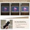Abstract - Voetbal - Spatten - Roze Light Box met batterij (Wandlamp kind) middel -USP_dimbaarNL