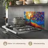 Boom - Zon - Verflook - Kleuren - Abstract keuken achterwand spatscherm klein -usp_NL