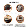 Retro - Disco - Laarzen - Bloemen - Multi Inductie beschermer vinyl 3mm klein 276 -zzzzzzz-td-werking