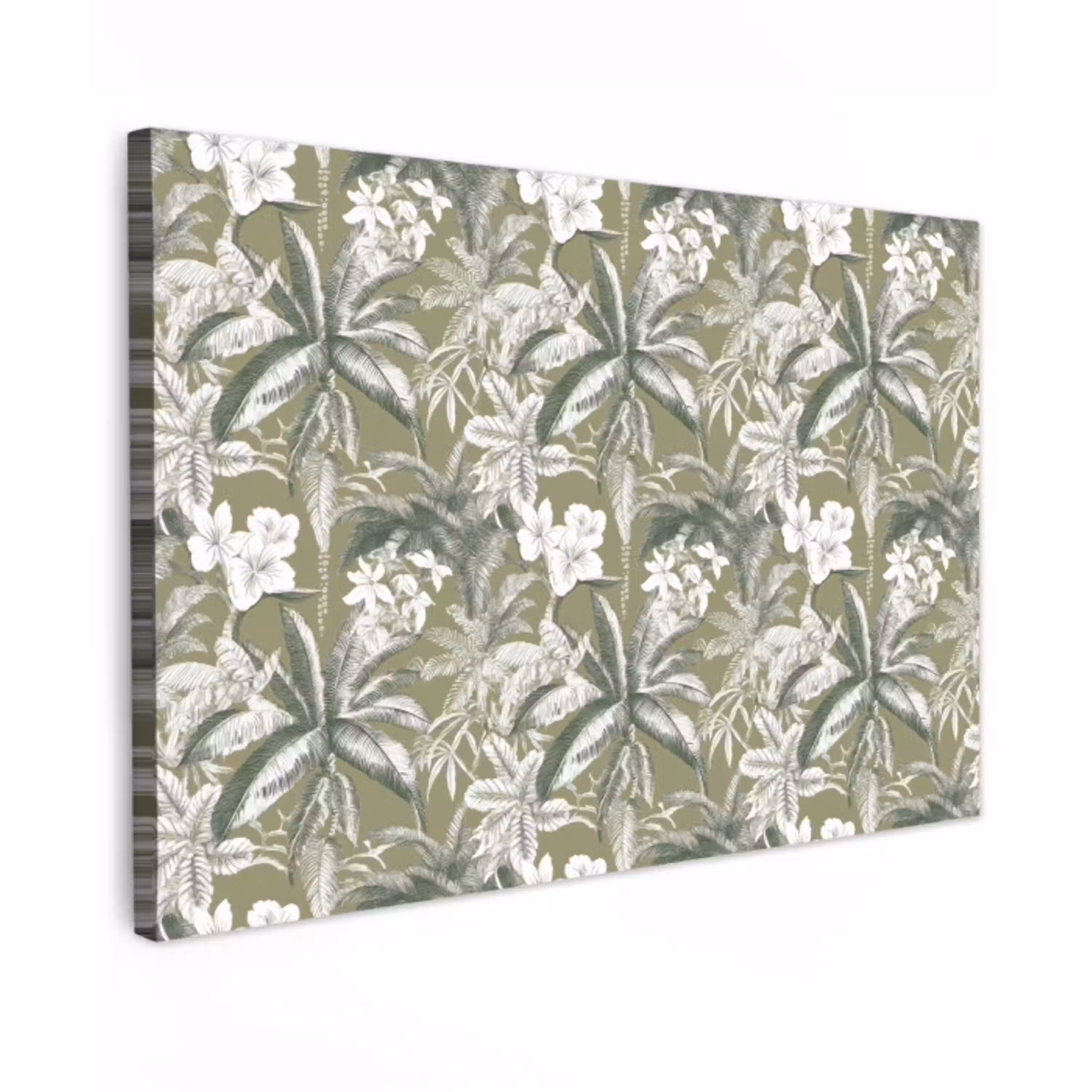Botanisch - Bloemen - Groen Tuinposter op houten frame 2 cm dik klein 845 -3d