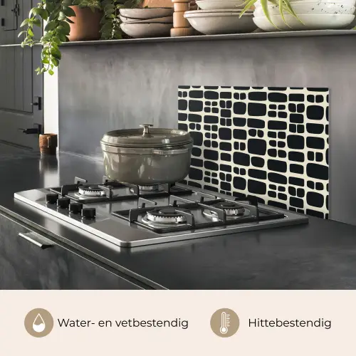 Modern - Organisch - Zwart keuken achterwand spatscherm klein 900 -usp_NL