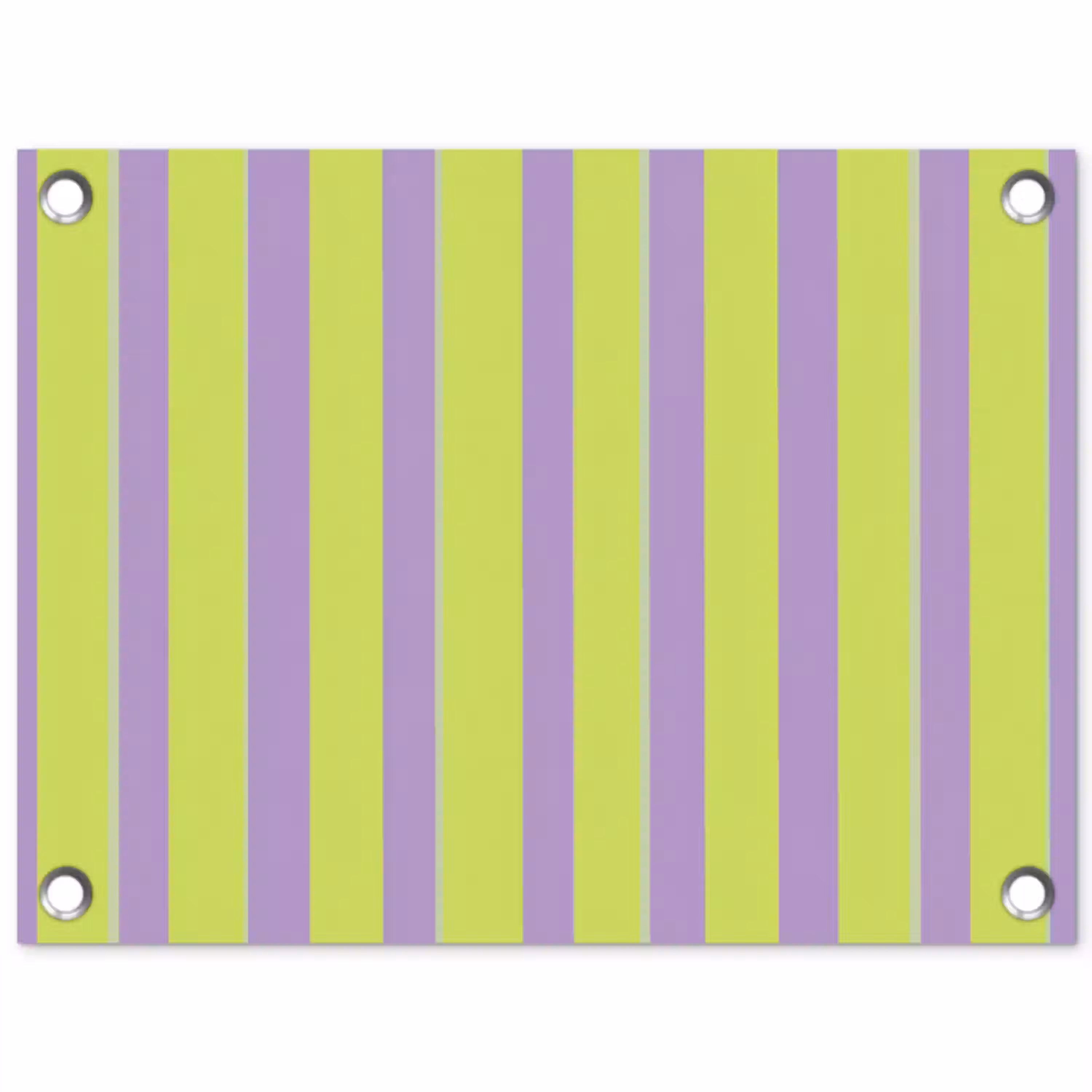 Strepen - Patroon - Groen tuinposter los doek klein 239 -3d
