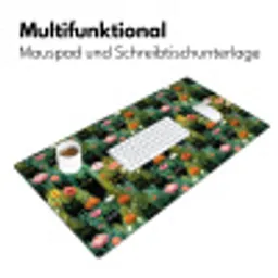 Katten - Bloemen - Kleurrijk Muismat XXL klein 681 -ysfeer4_duits