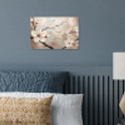 Bloesem - Takken - Schilderij - Beige - Serene poster papier klein -sfeer2